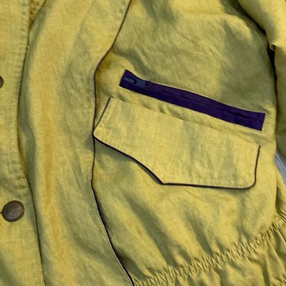 Vintage 90’s Yellow Coat XL - Picture 7 of 10